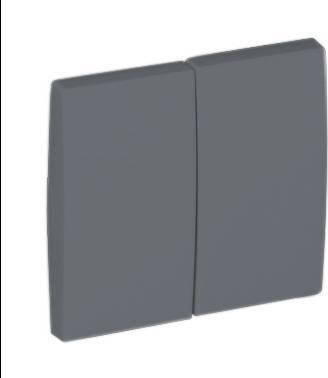 Efapel EFAPEL APOLO KLAWISZE DO ŁĄCZNIKA PODWÓJNEGO GRAFIT 50611 TGR