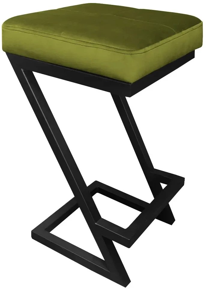 Hoker niski ZAZU BL VELVET oliwkowy ATOS