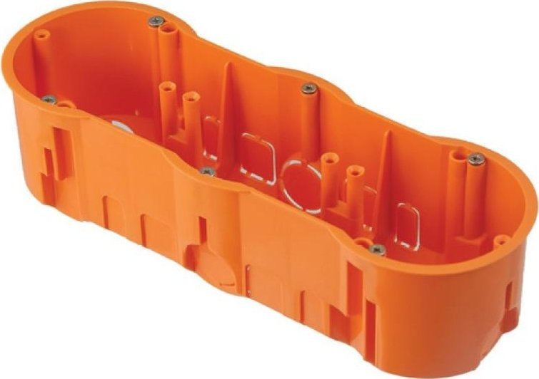 Pawbol Puszka podtynkowa 60 głęboka potrójna z wkrętami - A.0043WPG