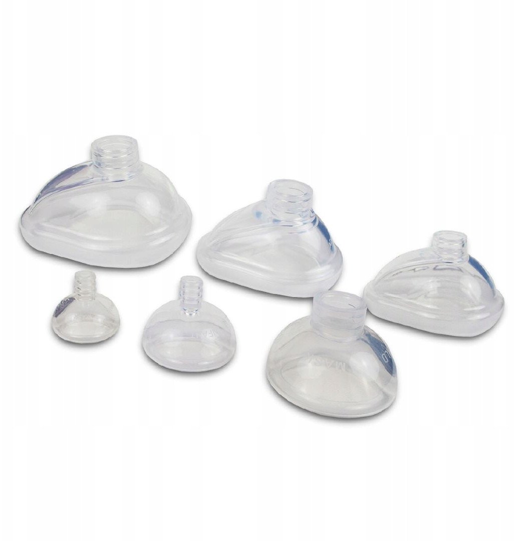 Maska anestetyczna silikonowa nr 3 dla dorosłych jednoczęściowa