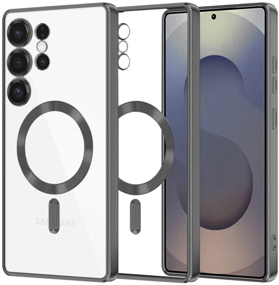 Etui Supero do Galaxy S25 Ultra 5G magnetyczne, czarne