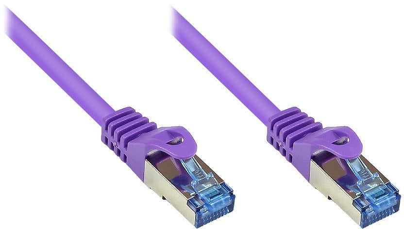 Alcasa Cat6a 1.5m kabel sieciowy Fioletowy 1,5 m S/FTP (S-STP)