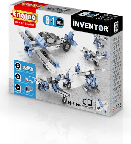 Engino Zestaw klocków 8w1 8 modeli samolotów (0833)