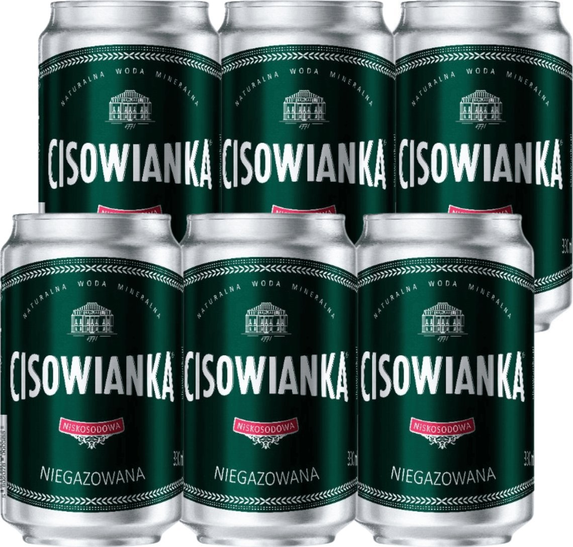 Woda Cisowianka Naturalna woda mineralna niegazowana 330 ml x 6 sztuk