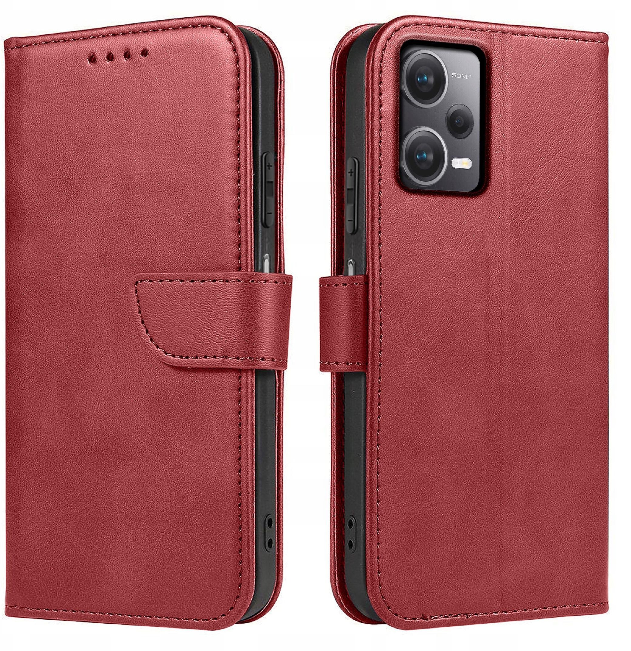 Etui do Xiaomi Redmi Note 12 5G Skórzane PORTFEL SKIN CASE + Szkło 9H