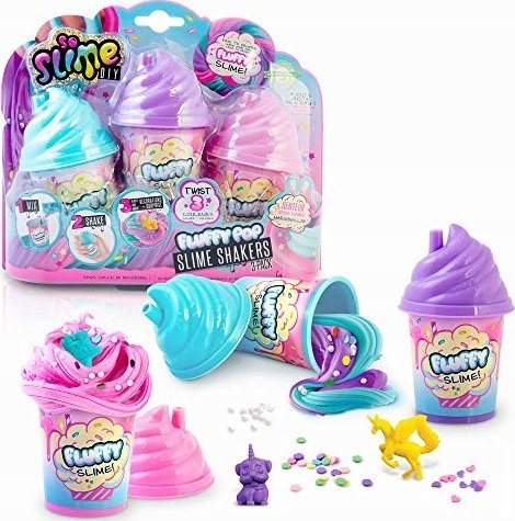 BigBuy Fun SO SLIME set Fluffy shaker 3-pack