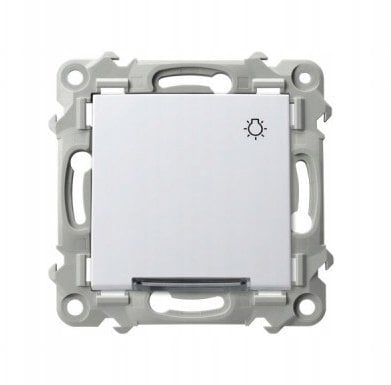 SZAFIR Łącznik zwierny światło z podświetleniem białym biały ŁP-5ZS/m/00