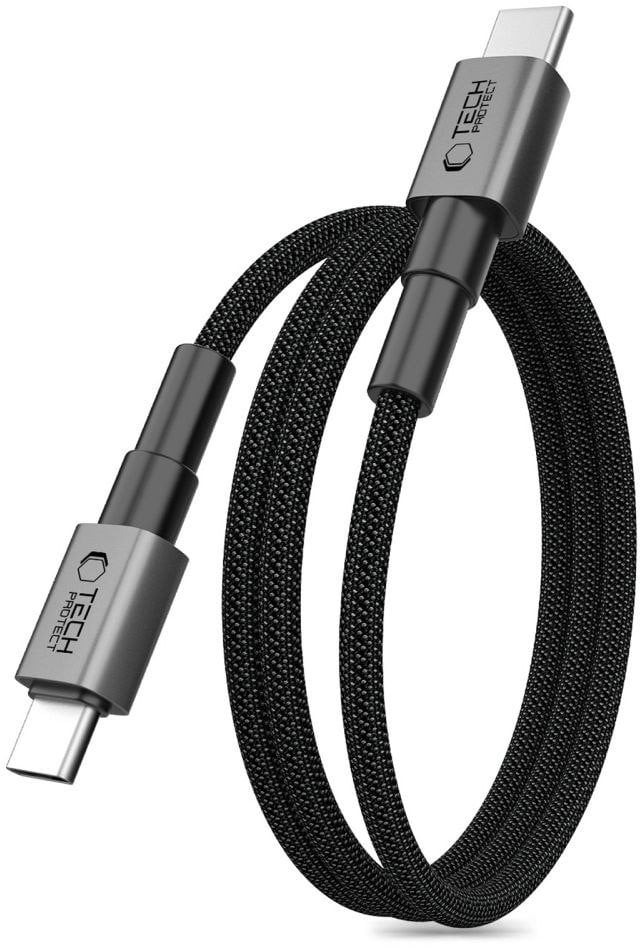 TECH-PROTECT ULTRABOOST DNA MAGTWIST TYPE-C CABLE PD 100W / 5A 100CM IRON GREY