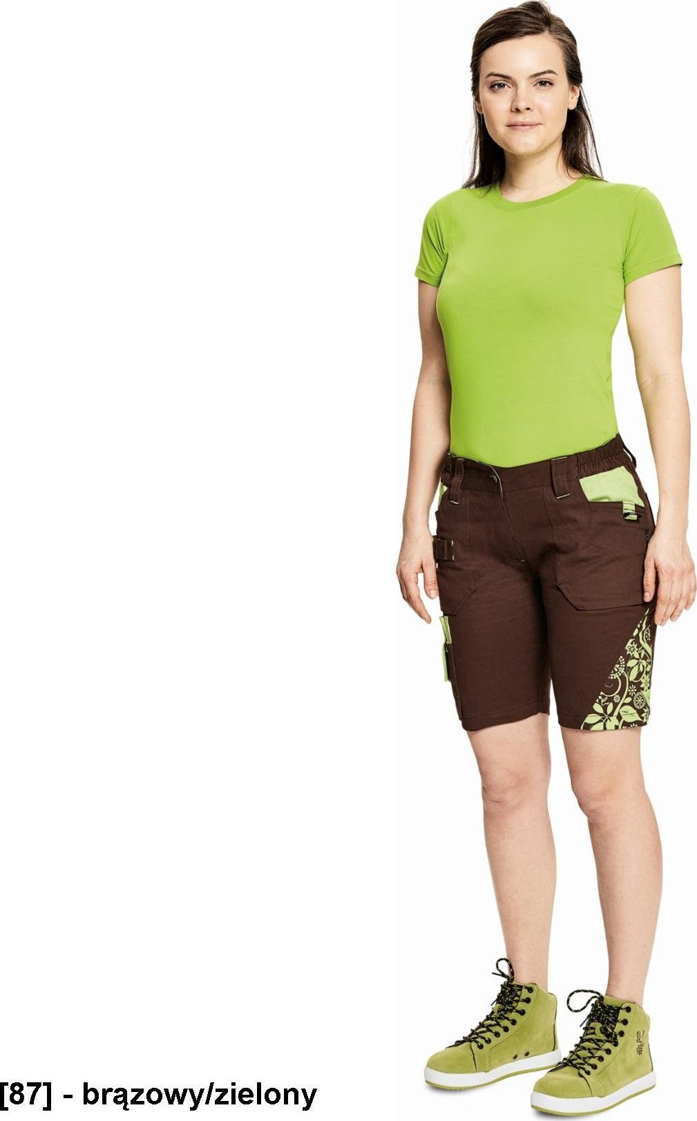 CERVA YOWIE SHORTS - spodenki - brązowy/zielony 46