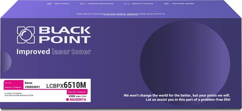 Toner Black Point BLACK POINT LCBPX6510M zamiennik XEROX 106R03694 (magenta)