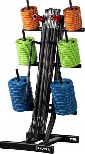 ZESTAW TRAINING PUMP SBP22 SZTANGA 10 x 20 KG (200 KG) + STOJAK STR40 HMS