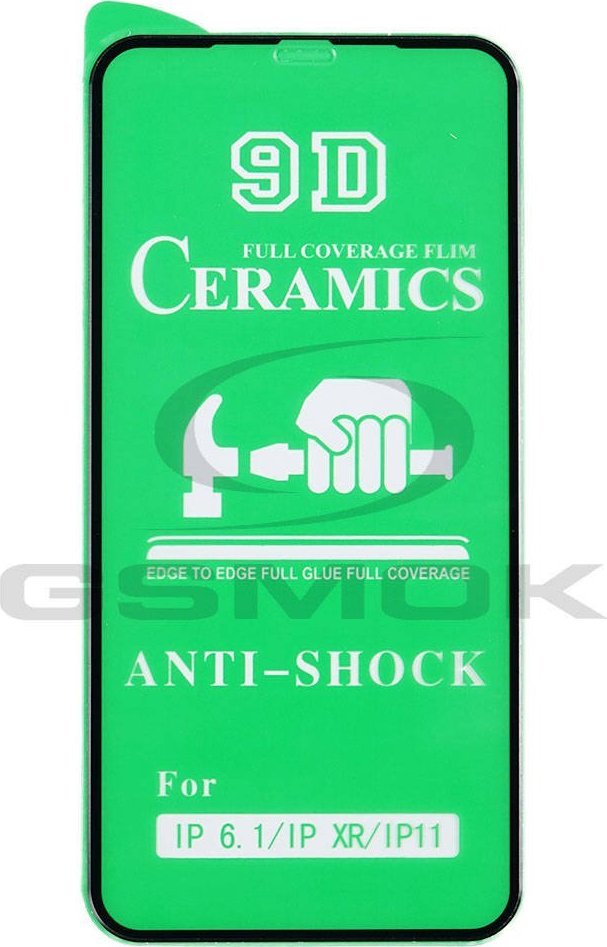 szkło ceramiczne iphone xr / 11 5D czarne