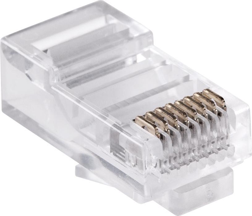 Wtyk telefon. RJ45 8P 8C(drut)