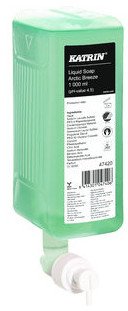 Katrin Commercial Hand Wash Liquid delikatne mydło do rąk 1000 ml, zielone