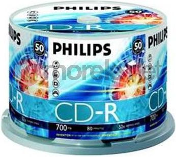 Philips CD-R 700 MB 52x 50 sztuk (CD7D5NB50)