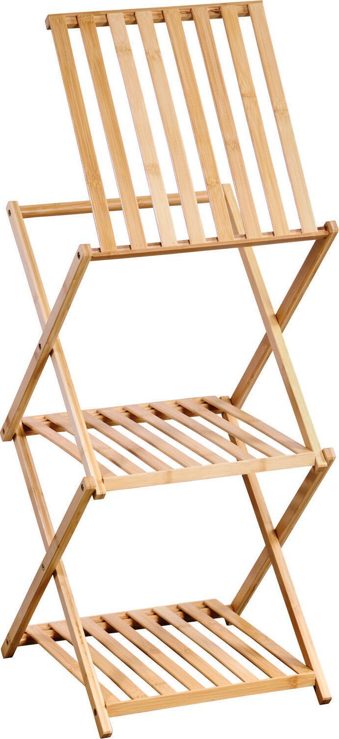 Regał bambusowy z trzema pólkami, 67 cm