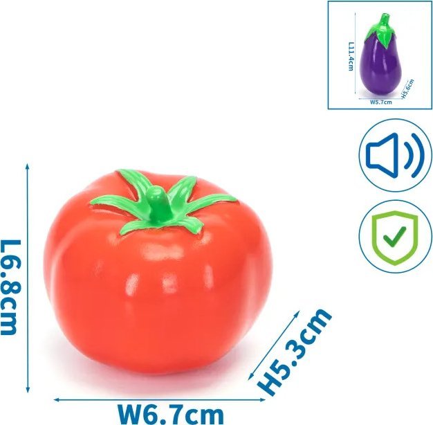 Nobleza Winylowe zabawki w kształcie warzyw Winylowe zabawki w kształcie warzyw