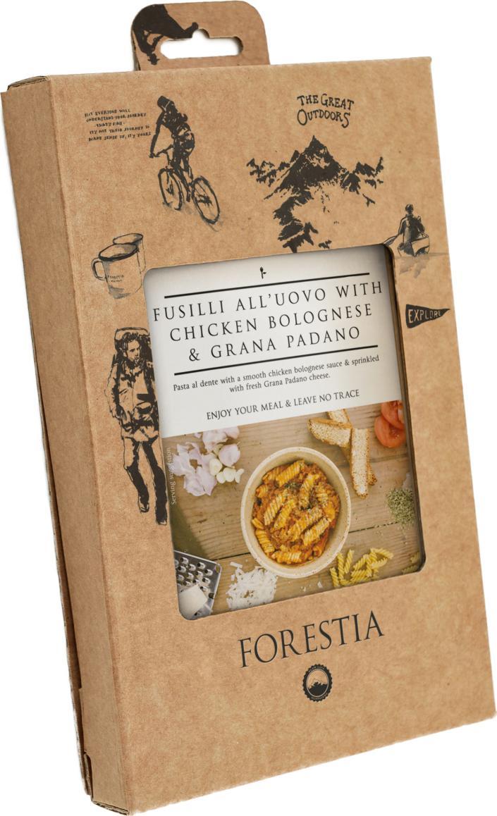 Forestia Danie turystyczne Forestia fusilli all'ouvo z kurczakiem bolognese i grana padano 350g Uniwersalny