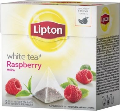 Lipton White Tea herbata biała Malina 20 piramidek