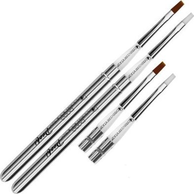 Bass Cosmetics Pędzel do modelowania żelu Classic - rozmiar 4 biały / Bass Cosmetics