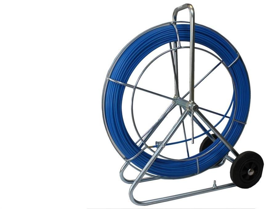 Włókno szklane do przeciągania kabli i przewodów 11mm / 100m - niebieskie, STALKA DO ZACIĄGANIA KABLIWS 11/100