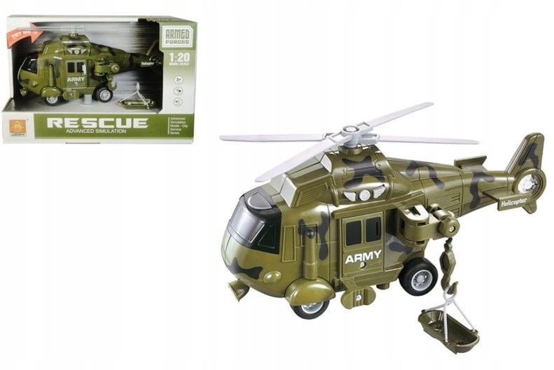 Helikopter z dźwiękiem i światłem