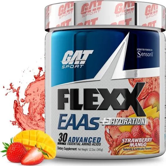 GAT GAT - Flexx EAAs + Hydration, Truskawka Mango, Proszek, 345g