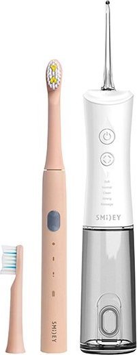 Szczoteczka Smiley Light + Irygator Pro Aqua Różowa