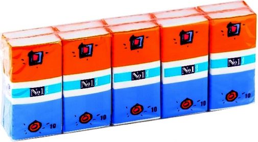 Bella Chusteczki higieniczne, 3 warstwowe 10x10szt