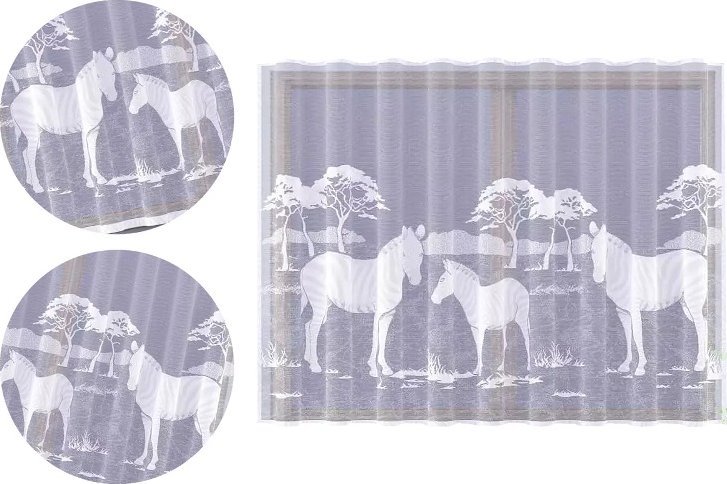 Firanka Zebry 220 x 150 cm DomoweTekstylia | WN4Z10 150