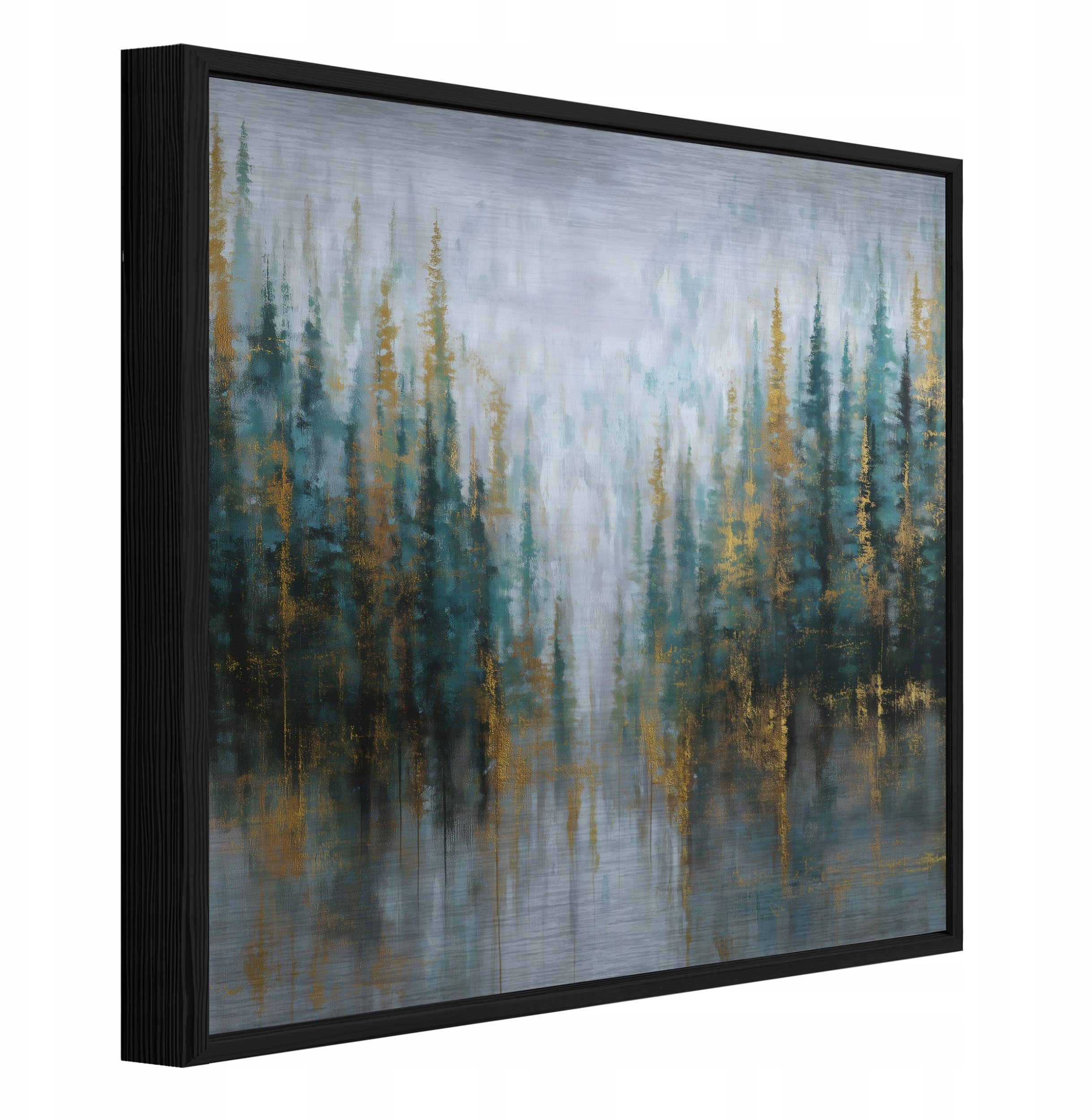 Obraz W Ramie Na Metalu Las Drzewa Do Sypialni Salonu 50x50