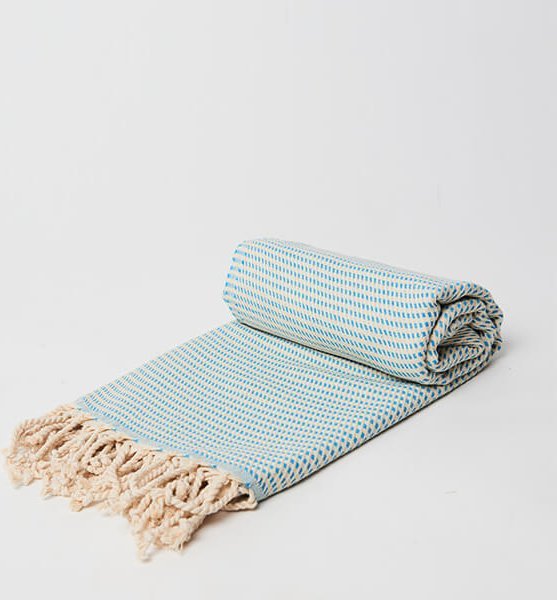Yeye Ręcznik hammam CHESS 100% bawełna YEYE Turkusowy