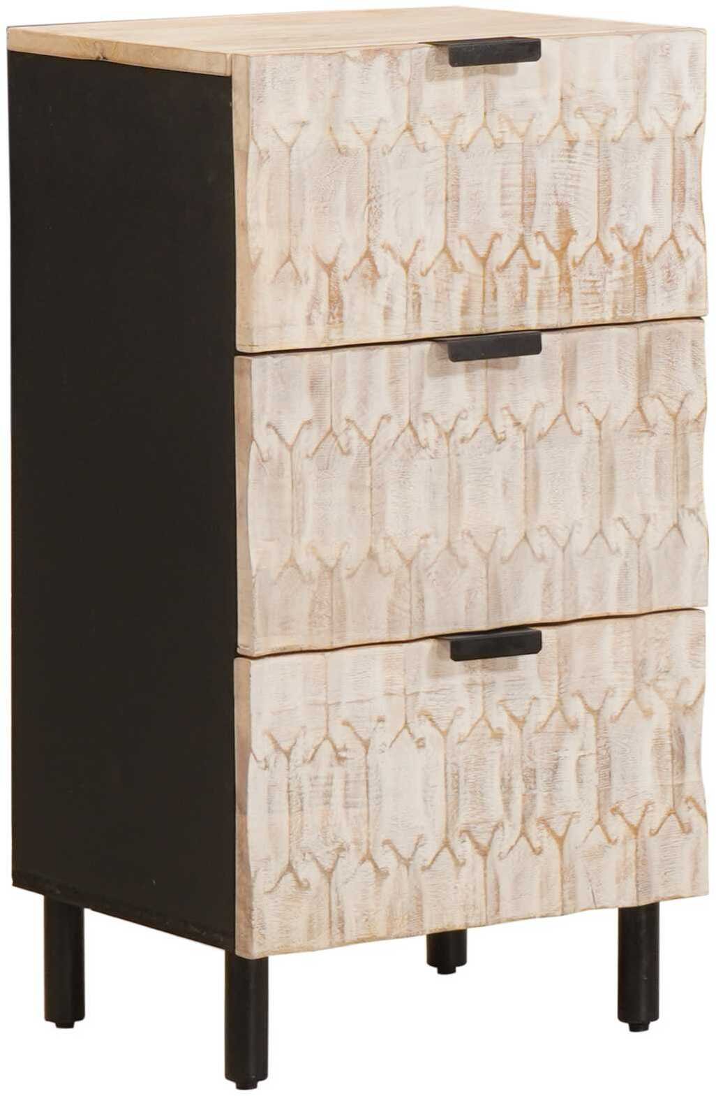 vidaXL Bufet Gładki w białym wykończeniu prania