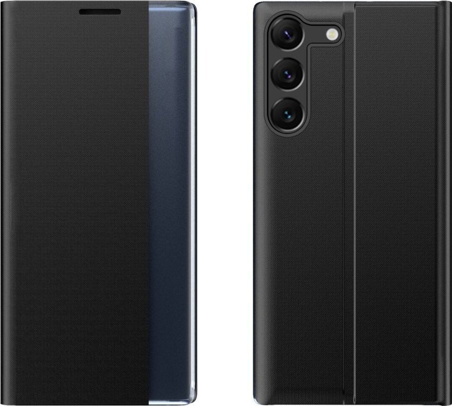 Hurtel Etui pokrowiec do Samsung S24+ z magnetyczą klapką New Sleep View Case czarne HURTEL