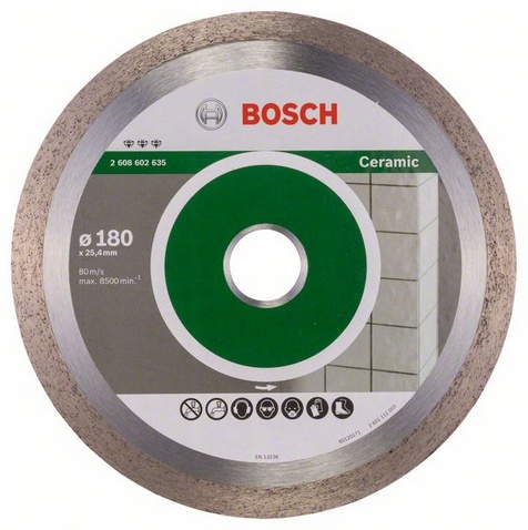 Bosch Diamentowa tarcza tnąca BETTER FOR CERAMIC 180x25,4mm 2608602635