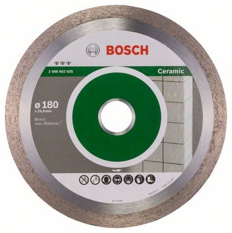 Bosch Diamentowa tarcza tnąca BETTER FOR CERAMIC 180x25,4mm 2608602635