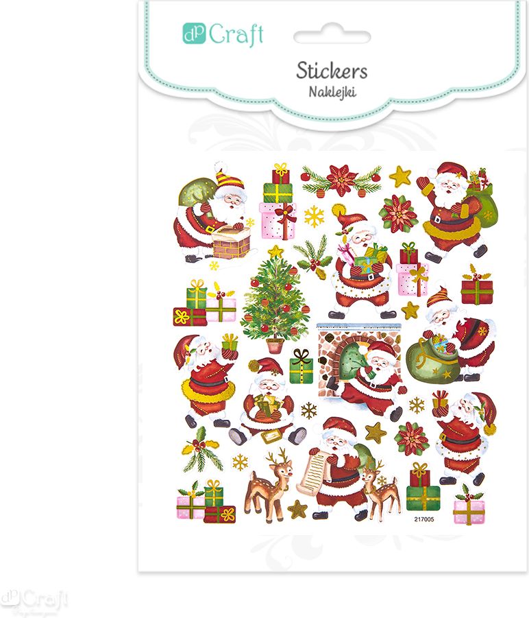 DP Craft Naklejki Mikołaje, 32szt. (DALP4631)