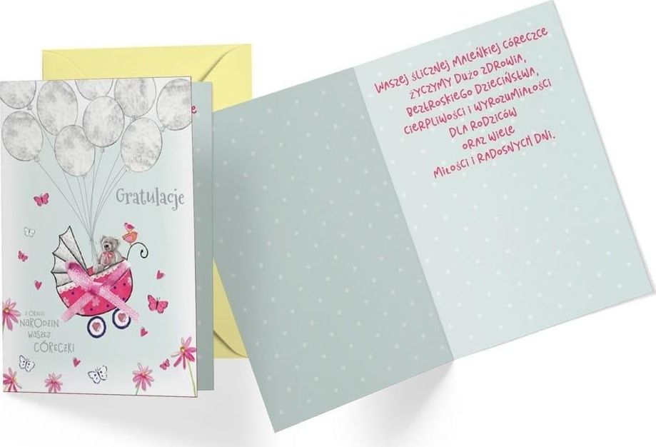 KUKARTKA Karnet Narodziny córka DK-472