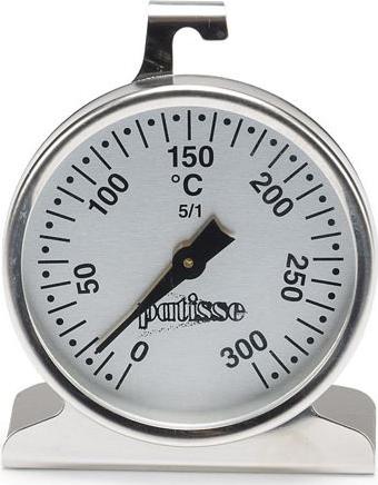 Patisse termometr piecowy 5 x 10 cm stal nierdzewna srebrna