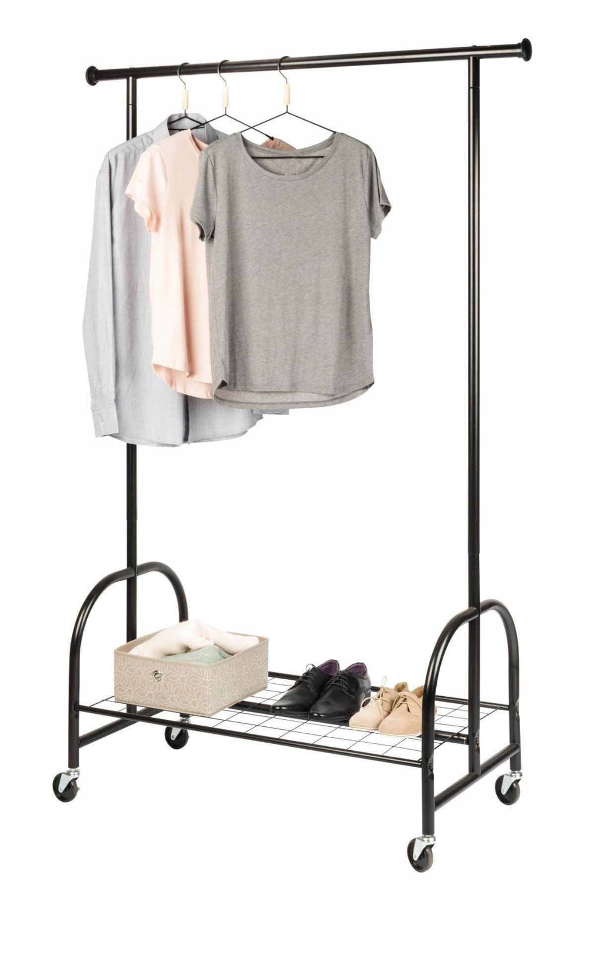 Wieszak na ubrania stojący PROFI z półką na buty, styl loftowy, WENKO