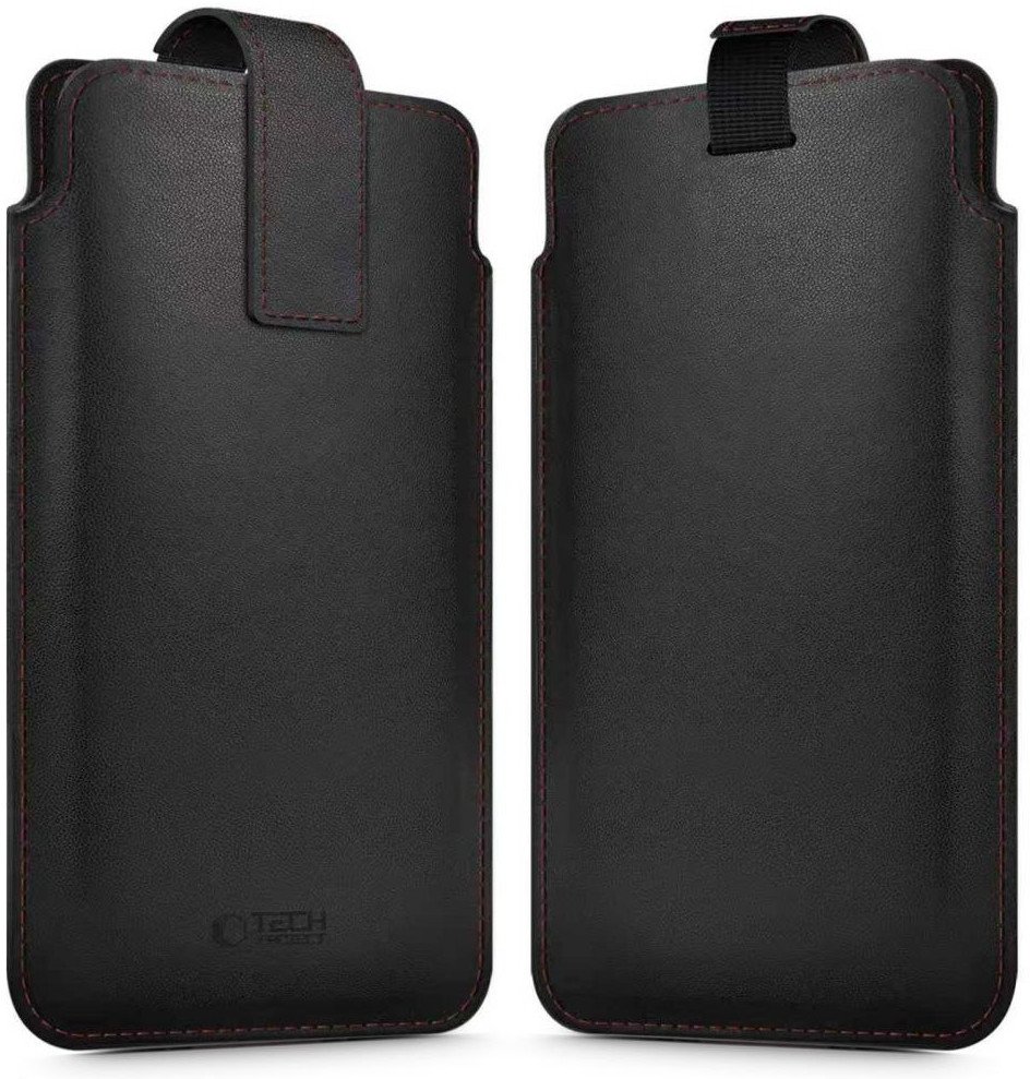 TECH-PROTECT SM65 UNIVERSAL PHONE POUCH 6.0-6.9 INCH BLACK/RED