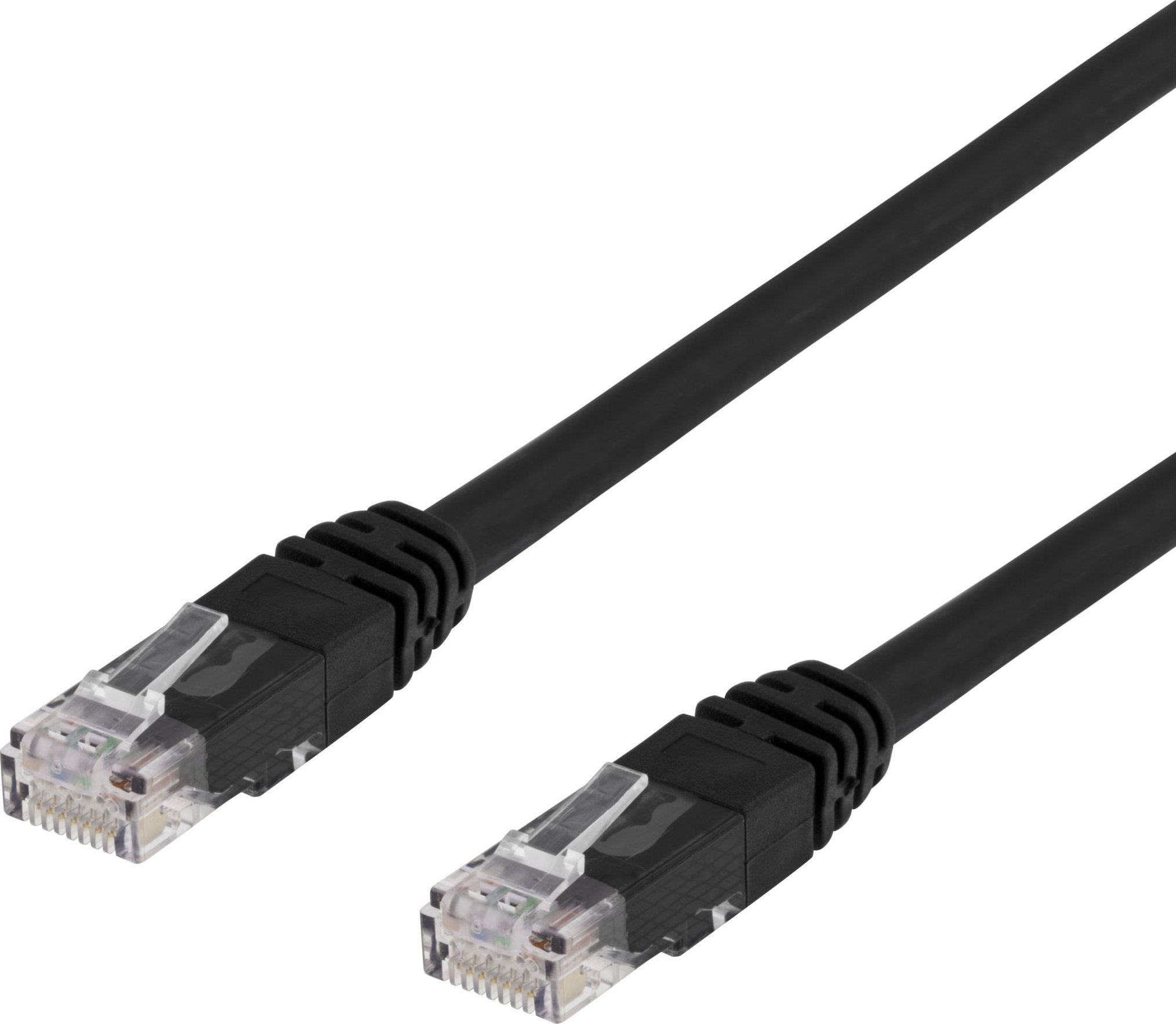 Deltaco Tinklo kabelis DELTACO U/UTP Cat6, 10m, juodas / TP-610S-K / 00210002