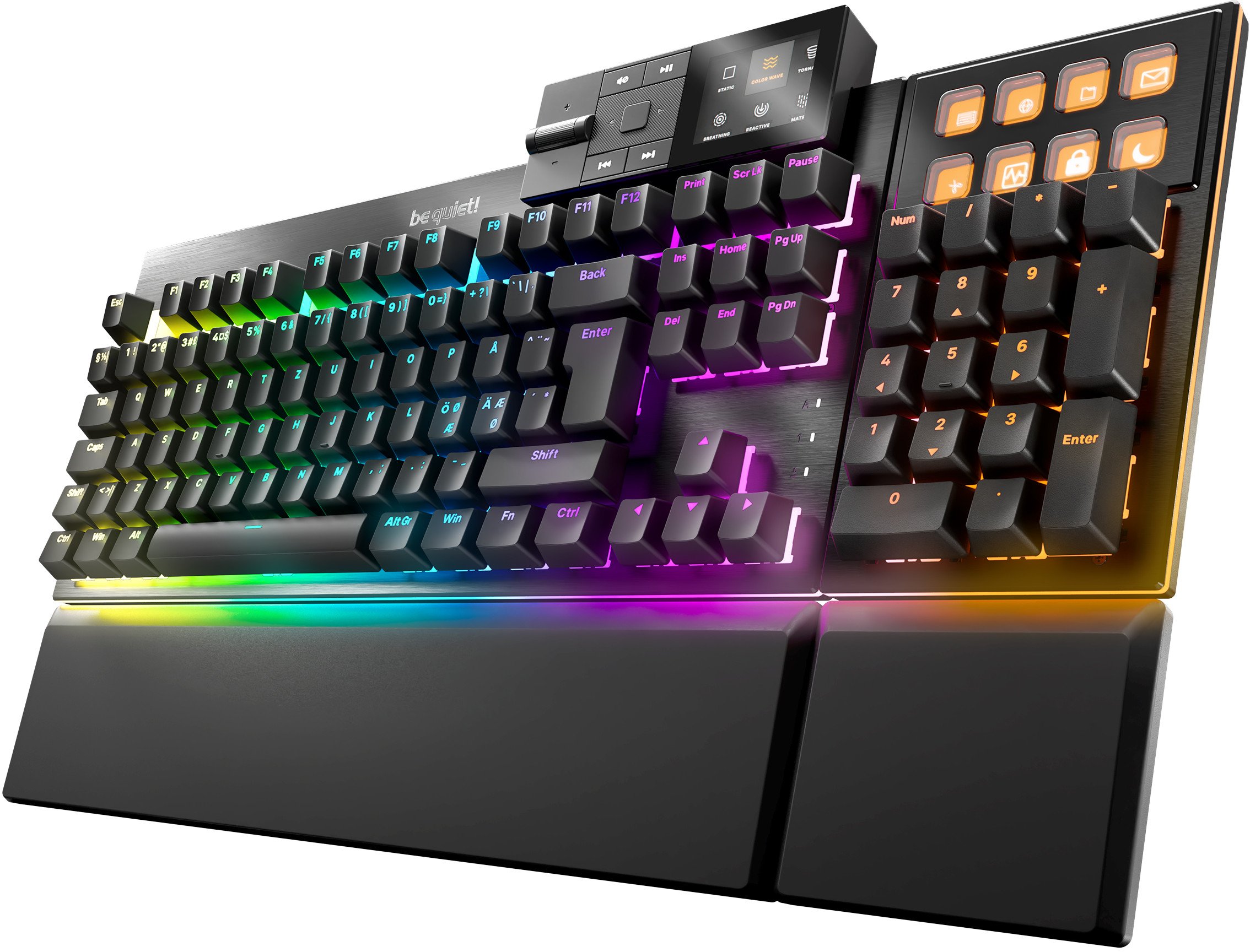be quiet! Dark Mount Silent Gaming Tastatur, RGB - be quiet! Silent Tactile Switches, schwarz