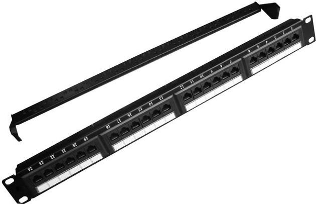 Gembird Patch panel 19" 1U 24x RJ-45 kat.5E (NPP-C524CM-001)