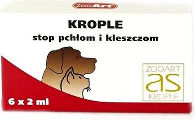 ZooArt Krople Przeciw Pchłom i Kleszczom Zoo-Art 6Ampułek