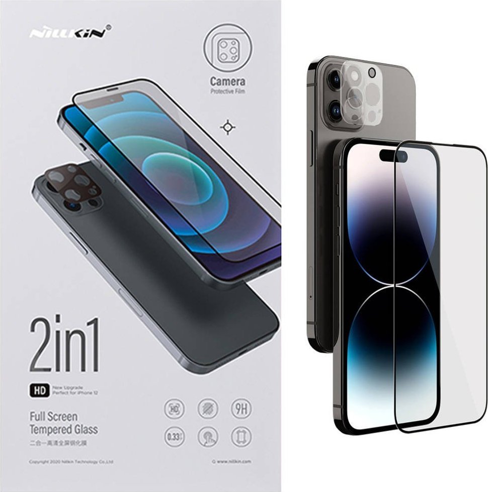 Nillkin Szkło hartowane Nillkin HD 2w1 do Apple iPhone 14 Pro