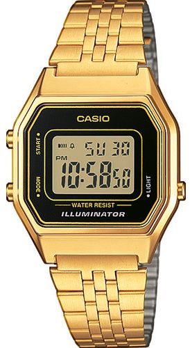 Zegarek Casio Zegarek damski Retro złoty (LA680WEGA-1ER)