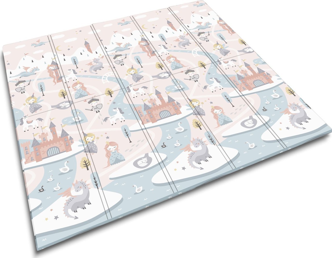 Triton Mata piankowa składana 200 x 180 x 1 cm Nukido NK-340