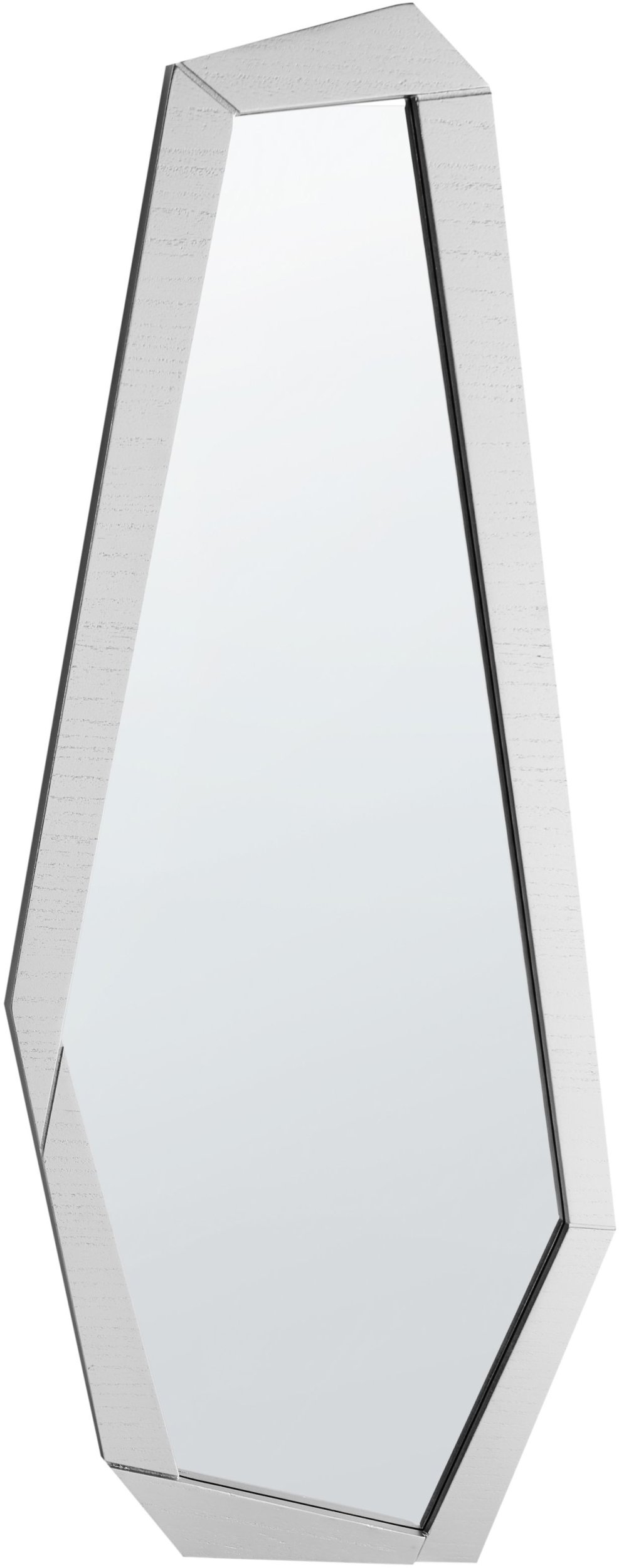 Lustro ścienne CHANU 44 cm 104 cm Srebrny