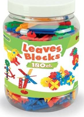 Wader Klocki Listki słoik 180 elementów